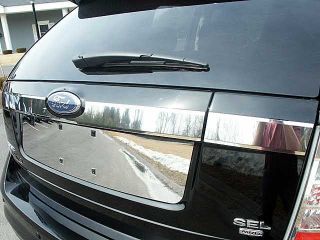 2007 2010 Ford Edge 3pc Stainless Trunk Hatch Trim