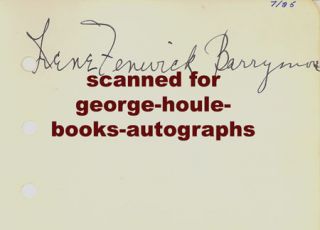 Irene Fenwick Will Hays Autographs 1925