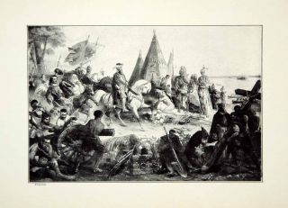 1921 Print Ferdinand de Soto Spanish Explorer Conquistador William H