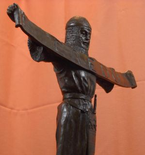 Medievil Credo Knight Warrior Bronze Statue Emmanuel Fremiet Sculpture