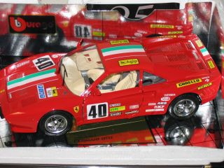 18 Burago Ferrari 288 GTO Competizione Red New