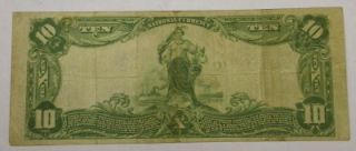1902  PLAIN BACK  $10 CH.7725 FORT WAYNE, INDIANA  ONLY 1 KNOWN BANK