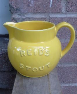RARE Royal Doulton Lambeth Reids Stout Yellow Advertising Beer Ale