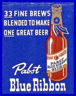 1940s Pabst Beer Golf Matchcover #3  Fort Shafter T.H.