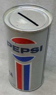 Vintage Pepsi Cola Canadian Advertising Soda Can Bank