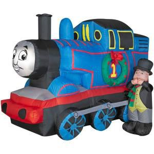 New 5 ft Christmas Thomas Train Wreath Inflatable