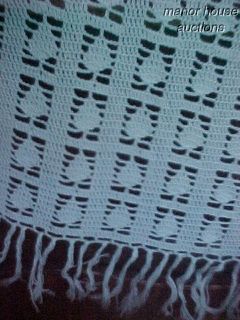 Hand Crochet Tablecloth Pineapple 48 Square Fringe