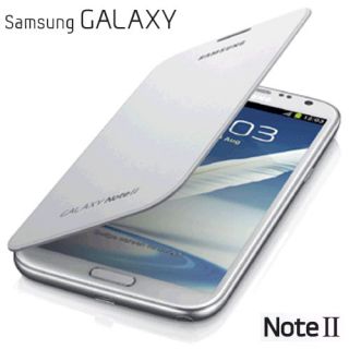 Samsung Galaxy Note 2 (II) Official Flip Cover   White (EFC 1J9FWEGSTD