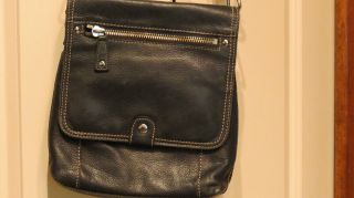 Fossil Handbag Leather Black Crossbody
