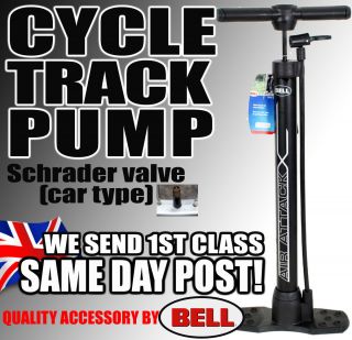 New Bell Track Floor Pump Cycle Bike Bicycle MTB