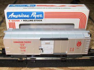 EXCELLENT AMERICAN FLYER TRAIN CANADIAN PACIFIC BOXCAR 6 48302 OR BEST