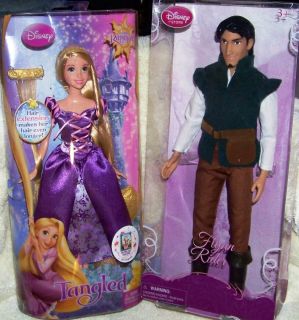  Princess Tangled Rapunzel Flynn Rider Both Dolls New in Box