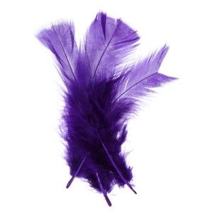 purple feathers fly tying fishing tackle 2g