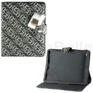 Kenneth Cole Reaction iPad Tablet Folio Case Stand Cover Monogram