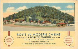 TN La Follette Roys Modern Cabins Cumberland T98991