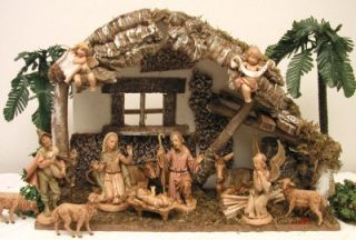 Fontanini Italy 5 Village Heirloom Nativity Stable