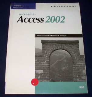  on Microsoft Access 2002 Kathleen Finnegan Joseph Adamski 2002