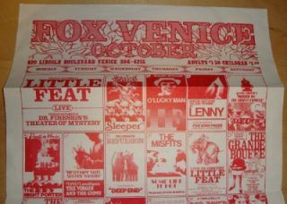 Fox Venice Movie Theater Promo Ad Flyer Poster October 1975 Mailer