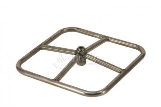 12 Square Stainless Steel Gas Fire Pit Burner Kit   Propane (LP)