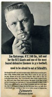 Schraffts Restaurant College Pro Football Guide 1965