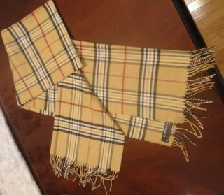 NEW V Fraas Cashmink Fraasberry Womens Classic Camel Plaid Scarf