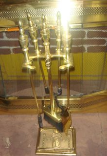 brass fireplace tools $ 499 99