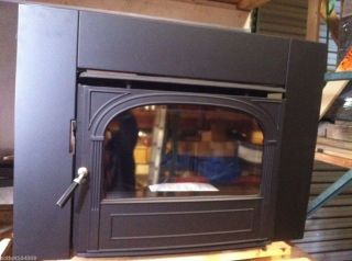  2080 Small Cast Iron Wood Burning Fireplace Insert EPA Fan Kit