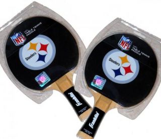 Franklin Sports NFL Pittsburgh Steelers Table Tennis Paddle Ping Pong