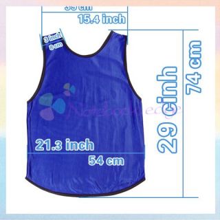 Blue Youth Soccer Football Lacrosse Basketball Training Scrimmage Vest