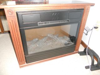 Heat Surge Amish Portable Electric Fireplace