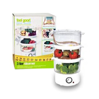Tier Rapid Food Steamer Cooker for Vegetables, Meat, Rice, and More