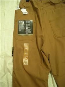 CARHARTT FLAME RESISTANT DUCK BIB OVERALL QUILT LINED 34X32 NEW