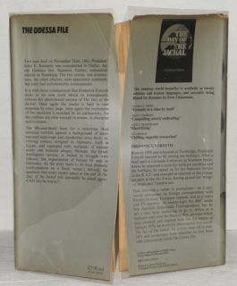 Frederick Forsyth   The Odessa File   HCDJ UK True 1st 1st   1972   NR