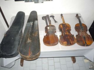 Antique Lot Violin Franciscus Gobetti Josephus Matth Albanus 1783