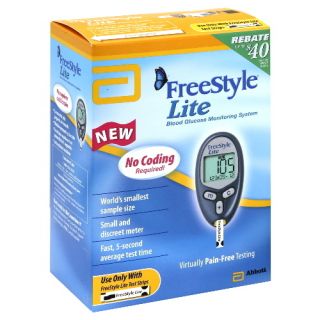 New In Box FREESTYLE Lite Diabetic BLOOD GLUCOSE MONITORING METER