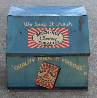 VINTAGE BEECH NUT CHEWING TOBACCO COUNTRY STORE TIN DISPLAY