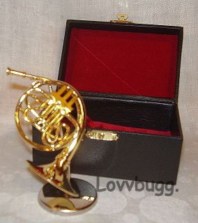 French Horn Mini Instrument for American Girl & MSD BJD Doll COOLEST