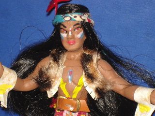  Flagg Co Indian Warrior Flexible Doll Vintage