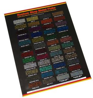 Custom Shop Metal Flake Chip Color Chart Auto Car Paint Gun Custom