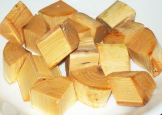 Fresh Apple Wood Chunks for Smoking Meat 1 Pound No Bark