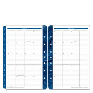 FranklinCovey Classic Monticello Two Page Monthly Calendar Tabs   Jan