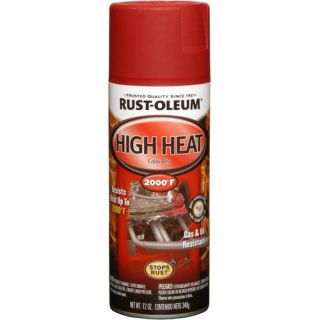 12 oz Flat Red High Heat Automotive Spray Paint 248908 Set of 6
