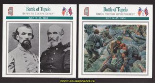  Mississippi 1864 U s Civil War 2 Cards Bedford Forrest Smith