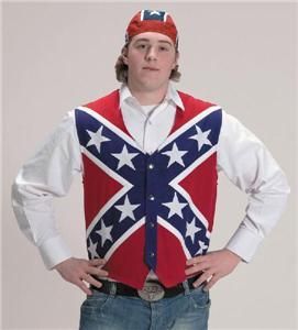 Rebel CSA Confederate Flag Mens Cotton Vest New s M L
