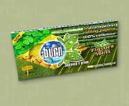 Burn Mint Flavored 1 25 Clear Cellulose Rolling Papers