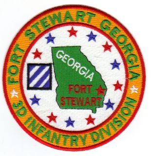 US Army Post Patch Fort Stewart Georgia 3rd Infantry Division Y