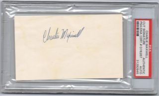 Charlie Maxwell Detroit Tigers 2X 1950s All Star PSA DNA Authentic