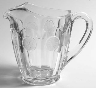 manufacturer fostoria pattern coin glass clear piece 32 oz pitcher