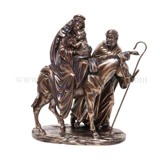  Inspiration Figurine Mary Joseph And Baby Jesus Flight To Egypt Statue