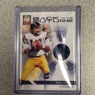2012 ELITE DAN FOUTS BACK TO THE FUTURE JERSEY /199 CHARGERS